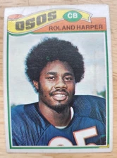 1977 Topps Mexican #39 Roland Harper Chicago Bears RARE Vintage NFL!