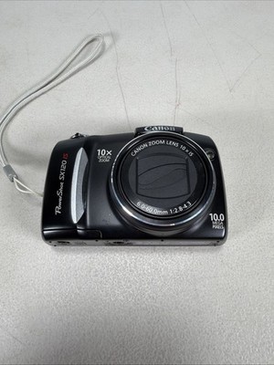 Canon PowerShot SX120 IS 10x Optical Zoom 10.0MP Black Built-in