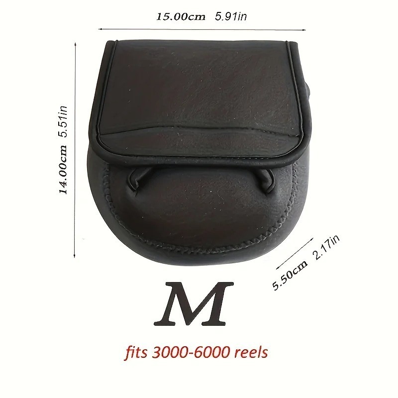 Neoprene Spinning Fishing Reel Bag &ndash; Protective Reel Case Cover - S-M-L