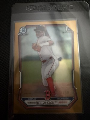 2026 Bowman Chrome Louis Andujar True Gold Refractor #'d 15/50 #BCP-198 Boston