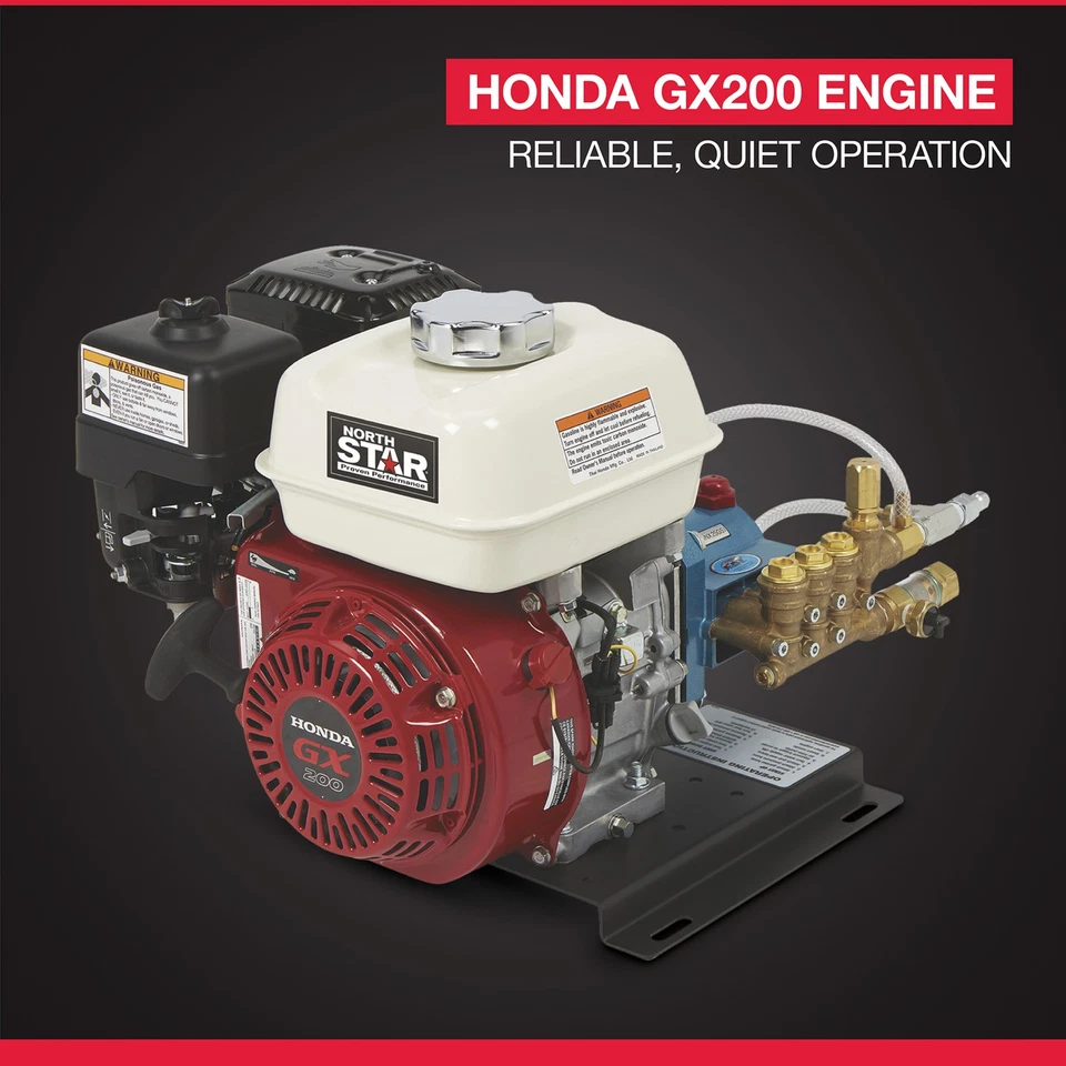 Kit de lavadora a presión NorthStar con motor Honda GX200, 3300 PSI, 2,5 GPM, CAT Foto 2 de 4