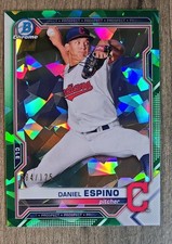 2021 Bowman Sapphire Edition - Chrome Prospects Daniel Espino #BCP-123 Green...