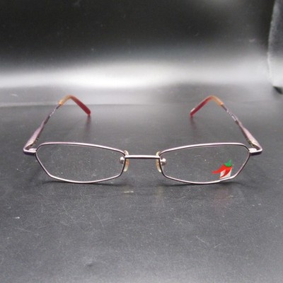 SAFI by Jalapenos Eyeglass Frames Purple Metal 47-16-135 Made in China