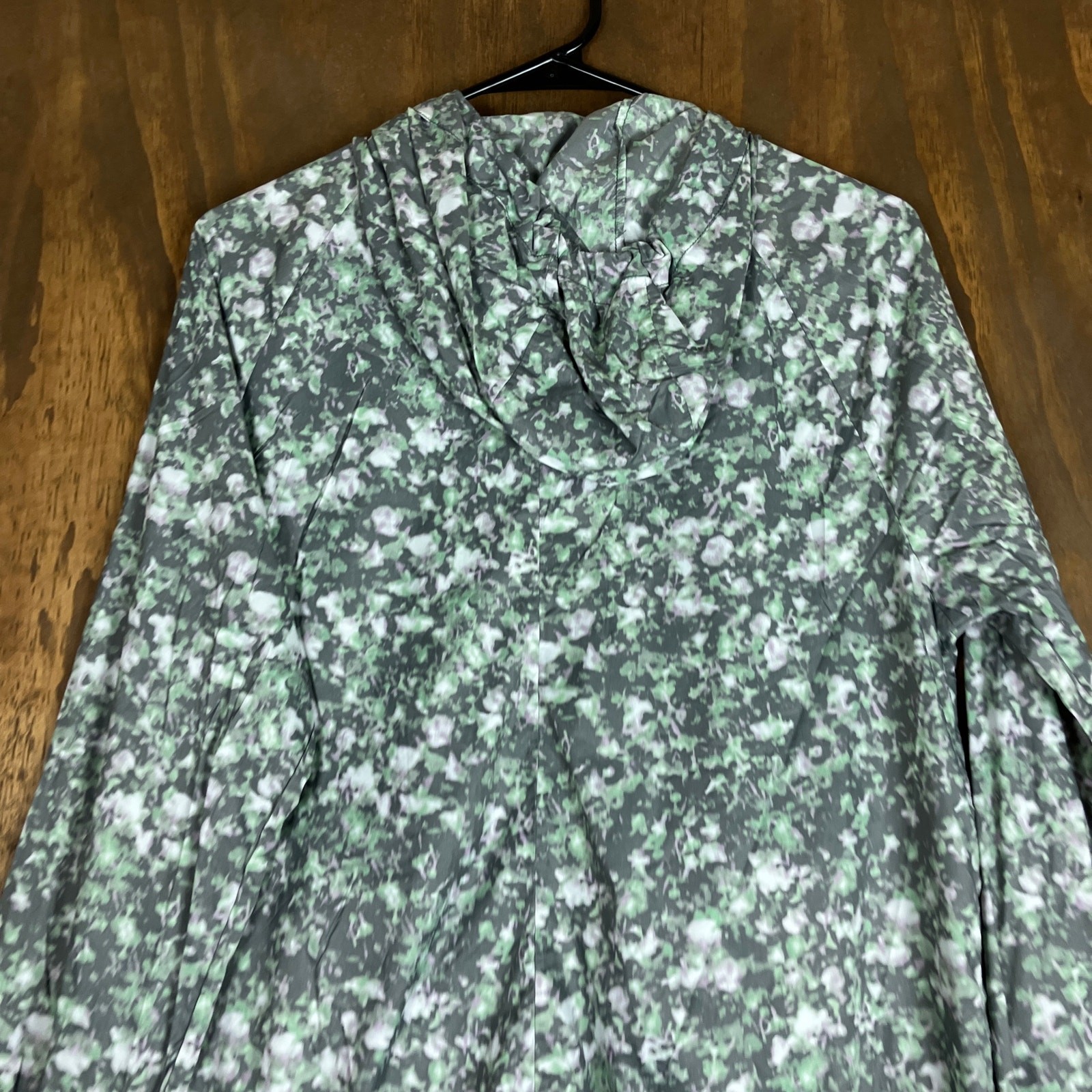 The North Face Womens Jacket Gray Mint Hooded Lightweight Full Zip Large  thumbnail 11