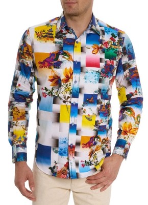 Robert Graham KOA Embroidered Asian Inspired Dragon XL $348 NWT