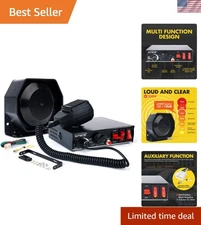 High-Performance 200W Emergency Siren with Handheld Micro & Control Switches