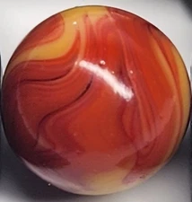 CAC Christensen Agate Co. Flame Swirl .62" Vintage Marble 