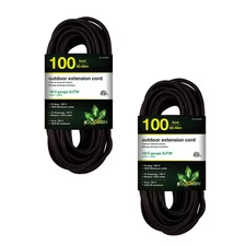 Gogreen Power (G-13700BK-2) 100 Ft. 16/3 Indoor Heavy Duty Extension Cord, Black