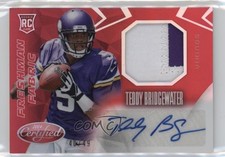 2014 Certified Red 40/49 Teddy Bridgewater #237 Auto 02wb