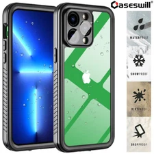 For iPhone Air 17 16E 16 15 14 13 12 11 Pro Max Full-Body Waterproof Case Cover