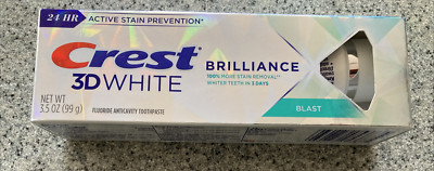 Crest 3D White Brilliance Fluoride Anticavity Toothpaste 3.5 oz - BLAST