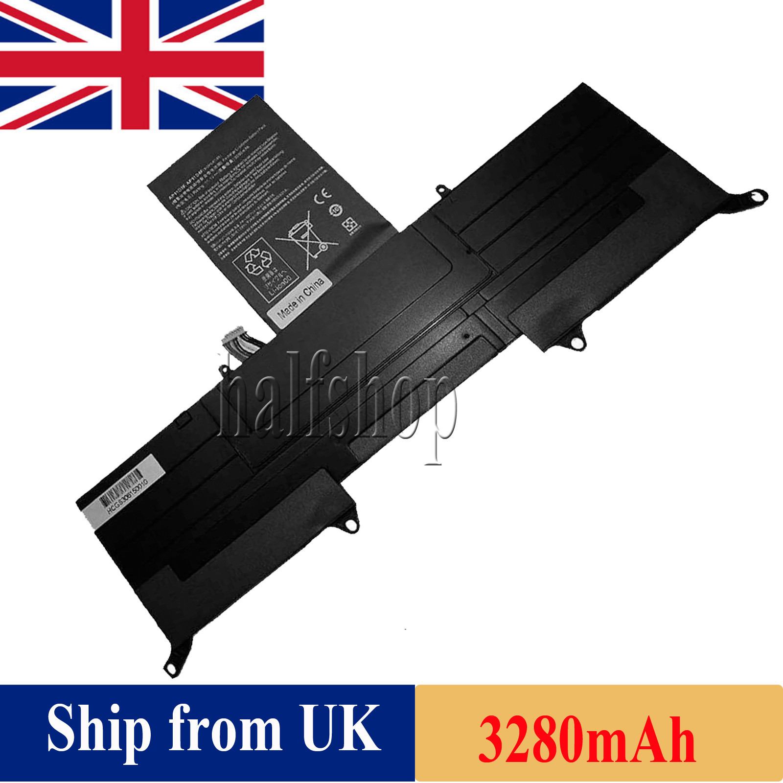 Battery for Acer Aspire S3 S3-391 S3-951 S3-951-6828 S3-331 Laptop 3280mAh