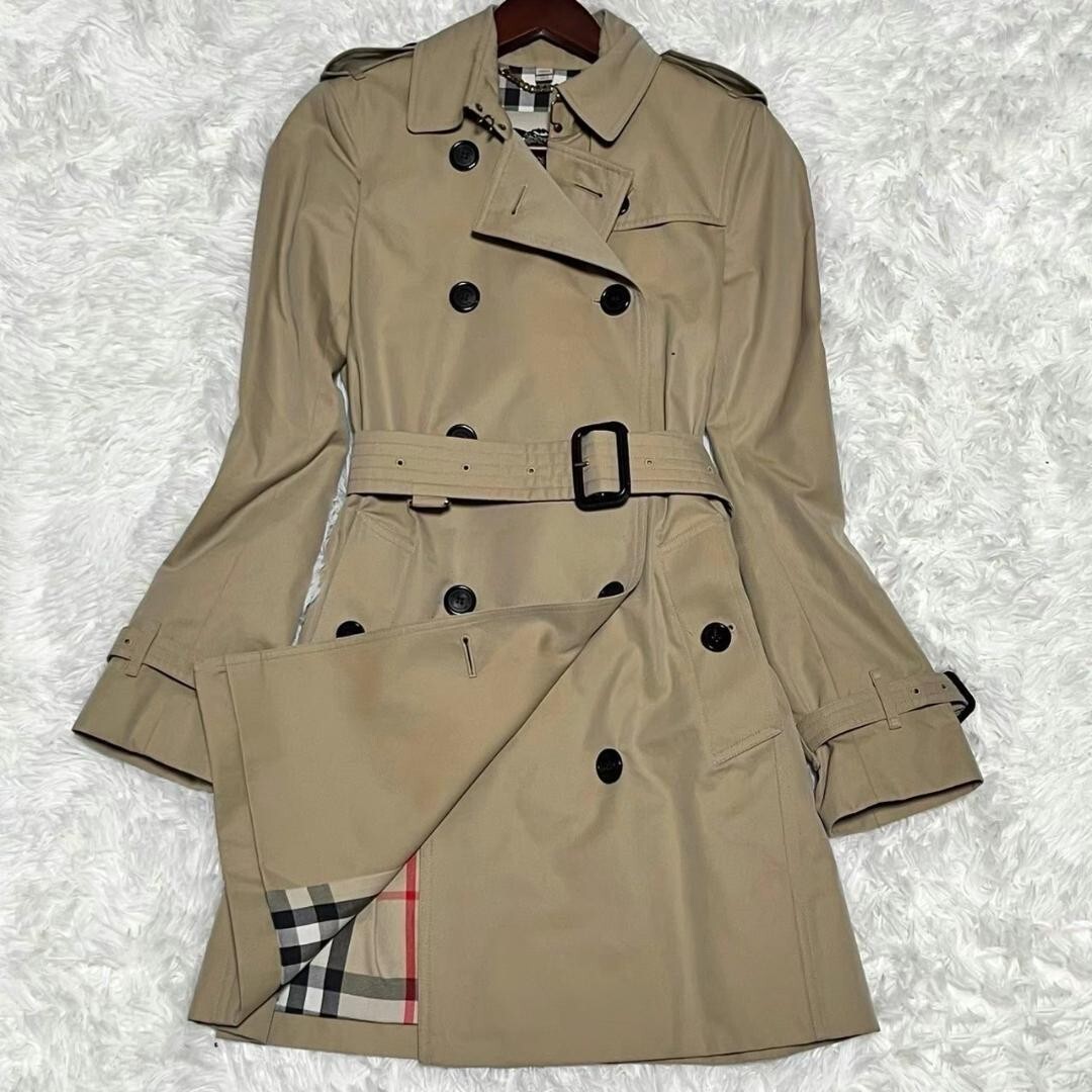 BURBERRY ケンジントン トレンチコート ベージュ ITA36 S相当 Burberry】BURBERRY Kensington Trench Coat Beige ITA36 S