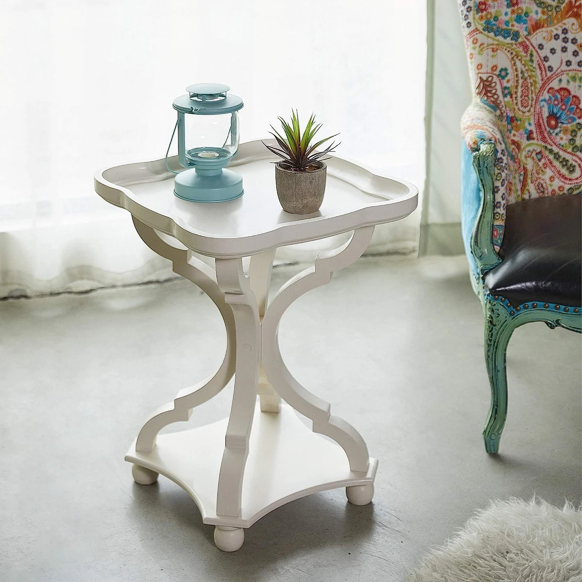 Farmhouse corner 2024 accent table