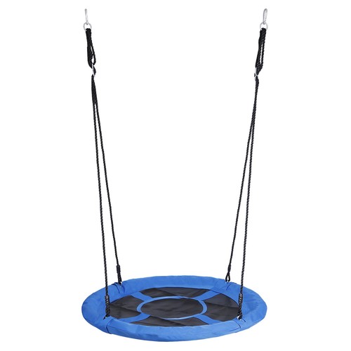 40'' Kids Round Saucer Tree Swing Set Swing Platform 900D Oxford Waterproof - Picture 3 of 31