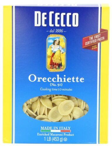 Pasta de orejas De Cecco, cajas de 16 oz (paquete de 8) - Imagen 1 de 2