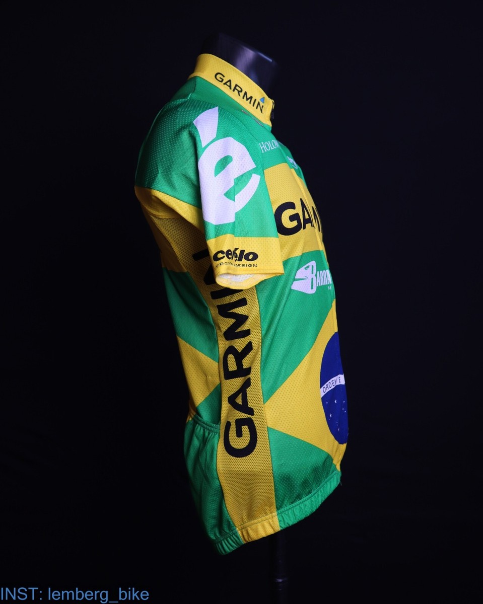 Castelli Garmin Brasil cycyling jersey size S #213 | eBay