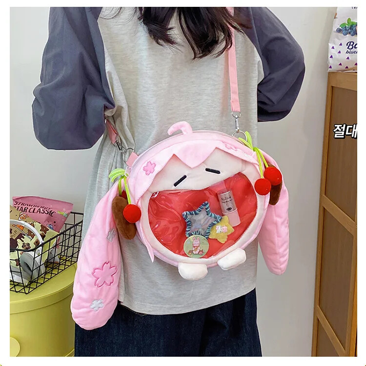 Hatsune Miku Pink Sakura Shoulder Bag New Backpack Cute  display picture 2