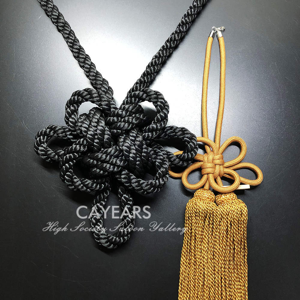 JDM Junction Produce Luxury 10th Black Kintsuna Tan JP Fusa Kiku Knot