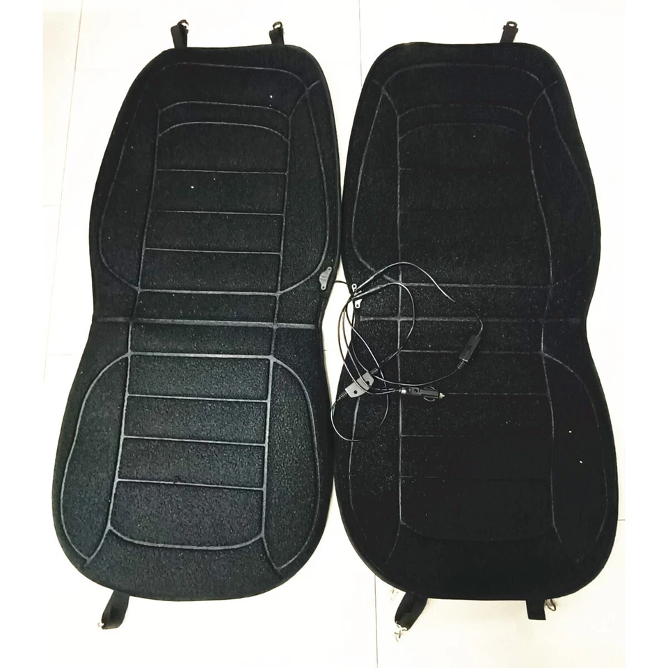 2PCS Heating Seat Cushion Cover Warmer Winter Heated Pad For Car House Office — 第 4/4 张图片