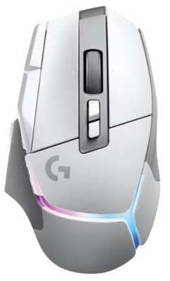 Logitech G502 X PLUS LIGHTSPEED Wireless Optical Mouse w/ Hybrid Switches, White
