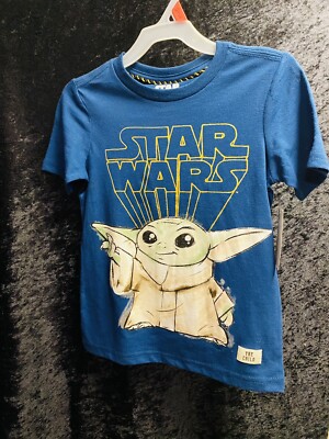 Star Wars Boys' “the Child” Baby Yoda Sketch Graphic T-Shirt Navy