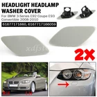 Headlight Washer Cover Cap Bumper Flap Trim Pair For BMW 3-Series E92 E93 Coupe