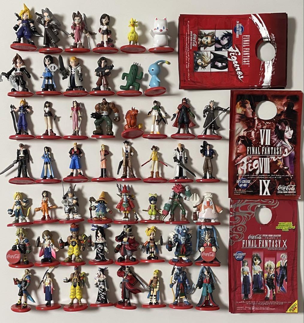 Final Fantasy Coca-Cola Figure Color Complete Set FF7 8 9 10