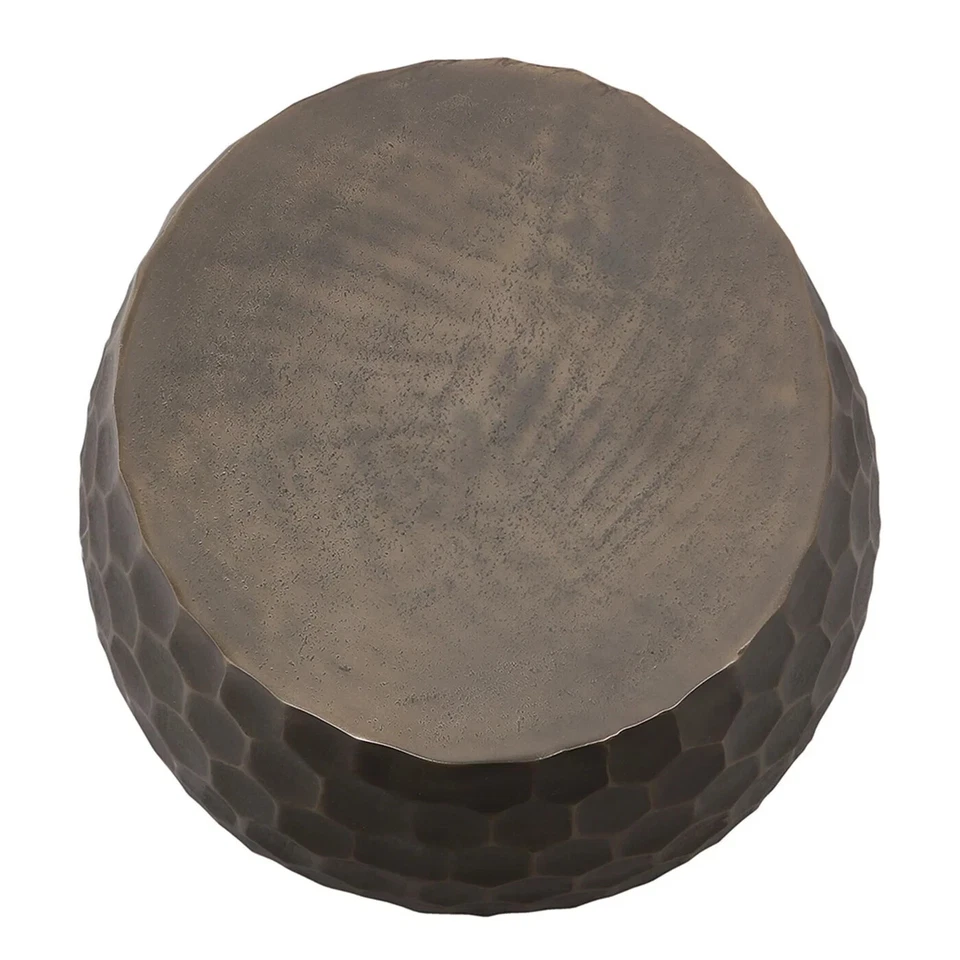 Unique Design Honeycomb Pattern Garden Decor Stool Aluminum - Image 4 of 4