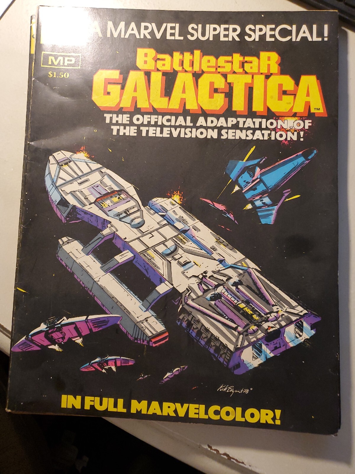 Vintage Comic Book Battlestar Galactic A Marvel Super Special 1978 Full ...