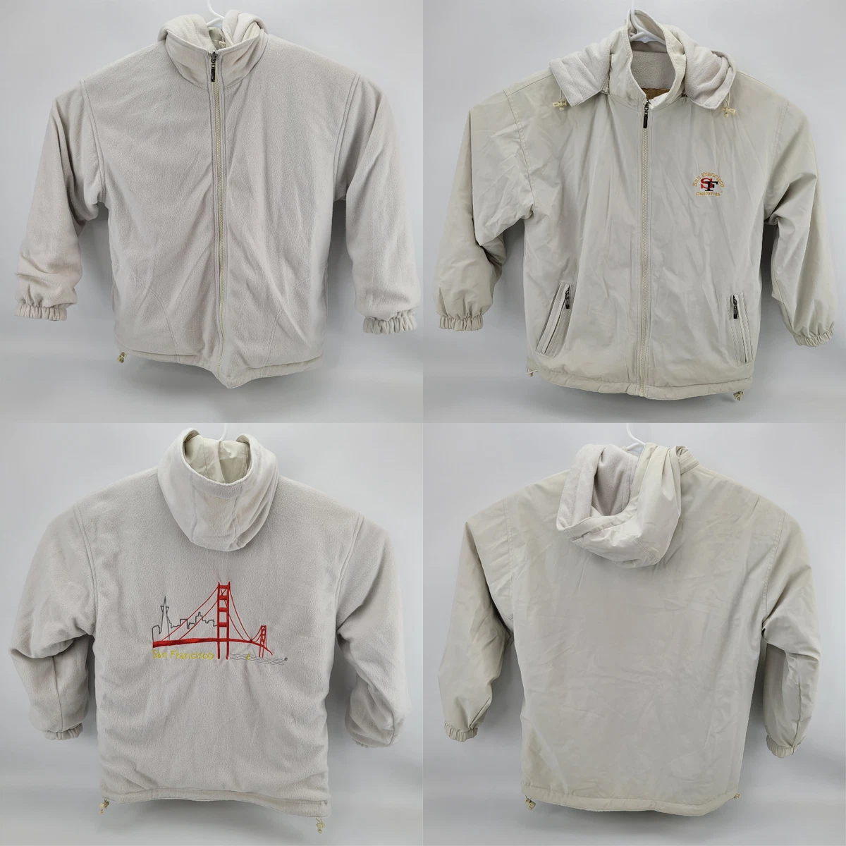 Cheneral San Francisco Golden Gate Bridge Embroidered Reversible