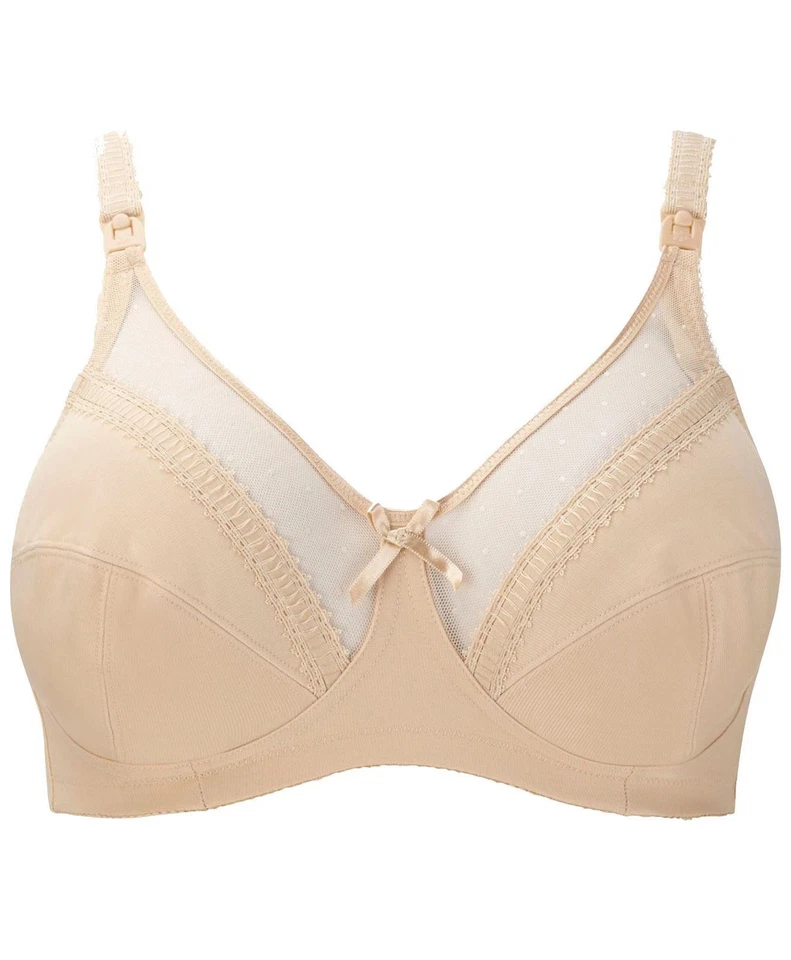 822 ROYCE Charlotte Nursing Maternity Bra in NUDE (D-12) - Image 3 of 4