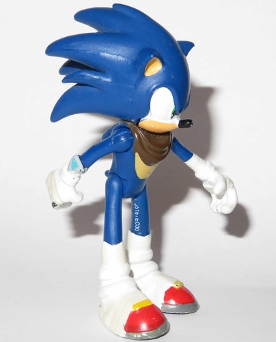 3" GRINNING SONIC! BOOM FIGURE TOY SEGA SONIC THE HEDGEHOG JOINTED T22001B - Picture 7 of 10