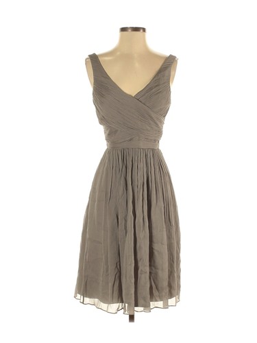 J.Crew Women Gray Cocktail Dress 0 Tall
