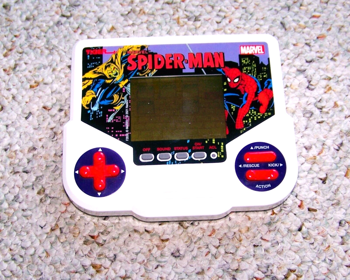 Juego Retro Spider-Man Tiger Electronics - Consola Portátil LCD Estilo 90s Para Fans Del Hombre Araña Y La Nostalgia