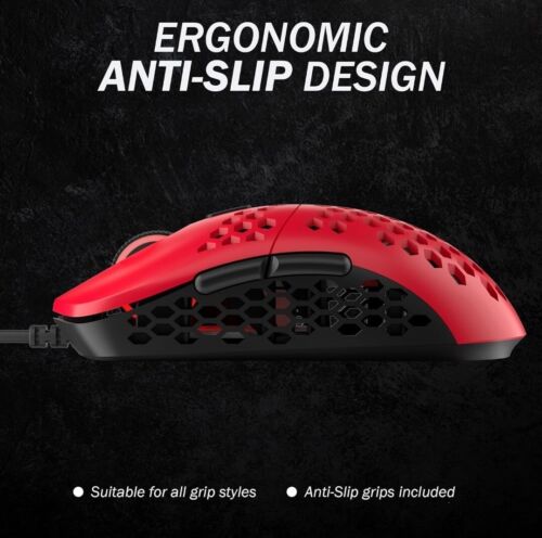 HK Gaming MIRA-M Ultra Lightweight Honeycomb Gaming Mouse 63G (Black) PMW3360 - Picture 7 of 8