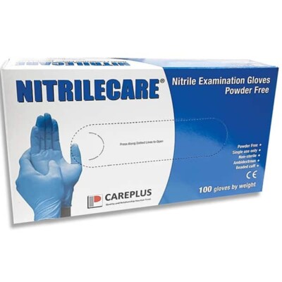 1000 large Gloves - Nitrile 4MIL - Blue 100bx
