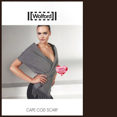 Wolford Cape Cod Scarf   35 x 170 cm   mocca ... aus 100 Prozent Kaschmir 