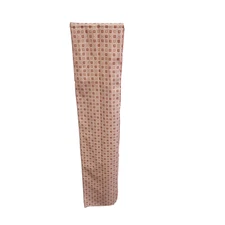 Rectangle Scarf Pink Geometric Retro Ponytail Long Accessory