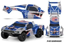 RC Body Graphics Kit Decal Sticker For Pro-Line Flo-Tek Truck WARHAWK BLUE