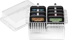 Andis 7 Piece Premium Clip Animal Comb Set for #10 Blade, Multi Colored