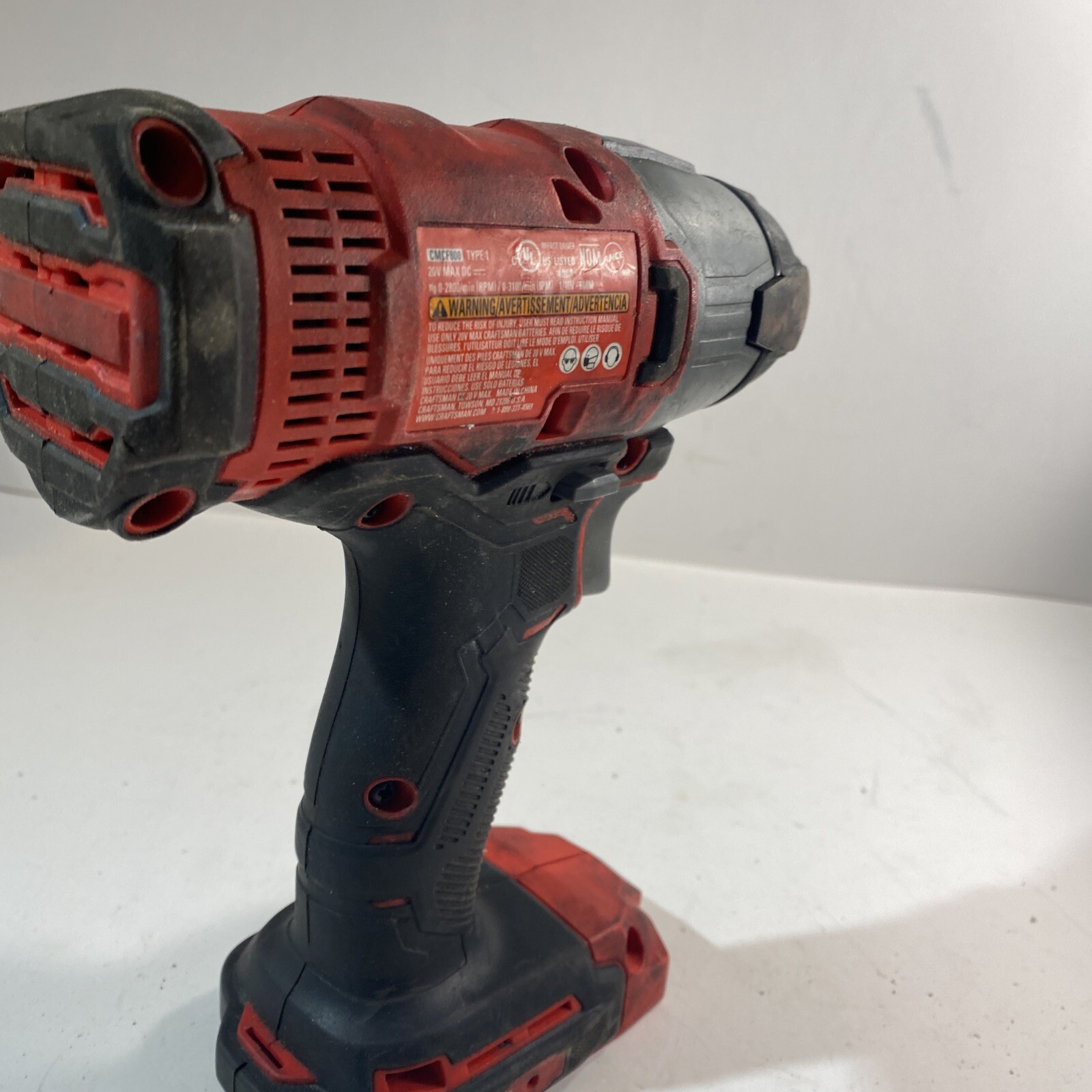 Craftsman CMCF800 20V Cordless 1/4 inch Impact Driver (A) | eBay