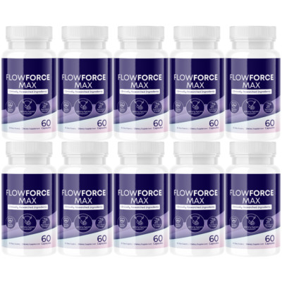 FlowForce Max, Flow Force Max Male Vitality Supplement - 10 Bottles
