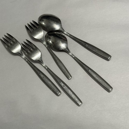 Rogers Cutlery Creation Pattern International Silver Spoons Forks Set of 5 - Picture 5 of 7