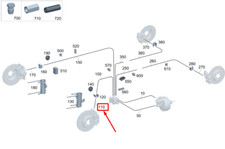 Flexible de frein Mercedes 206