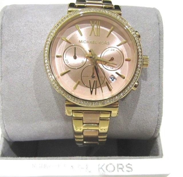 michael kors sofie two tone watch