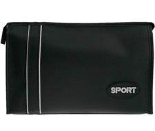 Flat Toiletry Bag IN Black Richard Jäger Toiletry Bags Wash Bag Size M