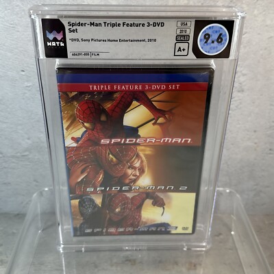 Spider-Man Triple Feature 3 DVD Set (DVD, 2007) Sealed NEW WATA Graded 9.6 A+