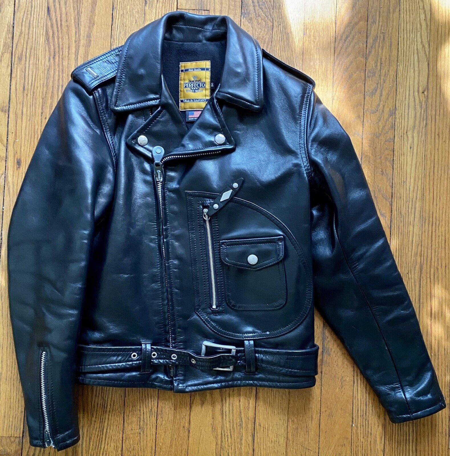 SCHOTT 1928H Perfecto Ltd Ed Japan Only NEW Horsehide Leather Jacket Sz 36 Punk