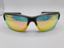 Vertx 18321 Men's Sport Wrap-Around Sunglasses - UV400, Mirror Lens, Black/Red